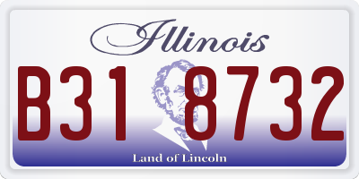 IL license plate B318732