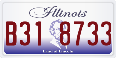 IL license plate B318733