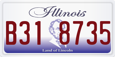 IL license plate B318735