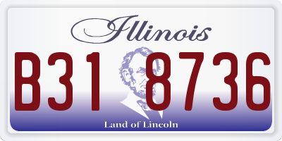 IL license plate B318736