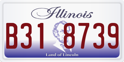 IL license plate B318739