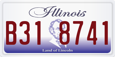 IL license plate B318741