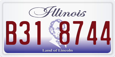 IL license plate B318744