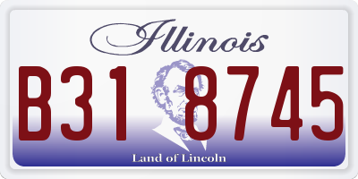 IL license plate B318745