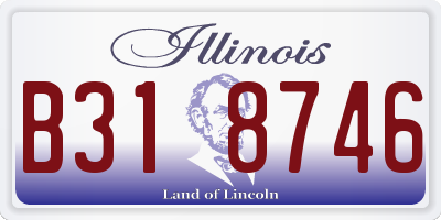 IL license plate B318746