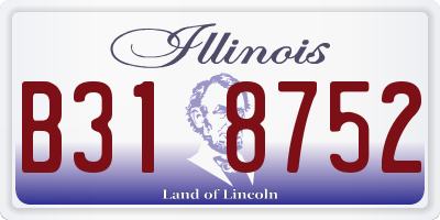 IL license plate B318752