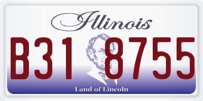 IL license plate B318755