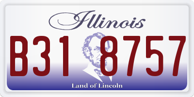 IL license plate B318757