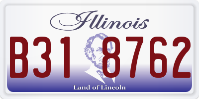 IL license plate B318762