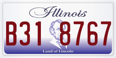 IL license plate B318767