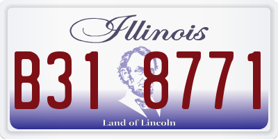 IL license plate B318771