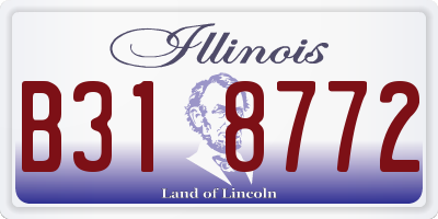 IL license plate B318772