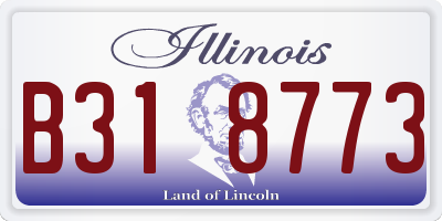 IL license plate B318773