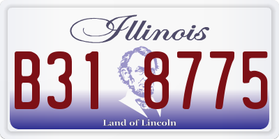 IL license plate B318775