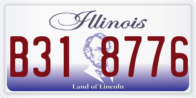IL license plate B318776