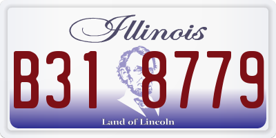IL license plate B318779