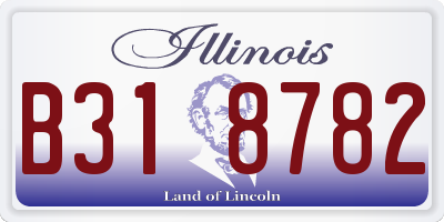 IL license plate B318782