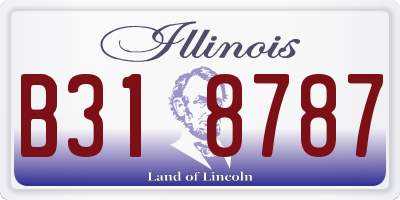 IL license plate B318787