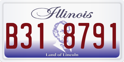 IL license plate B318791