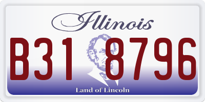 IL license plate B318796