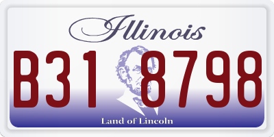 IL license plate B318798