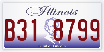 IL license plate B318799