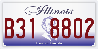 IL license plate B318802