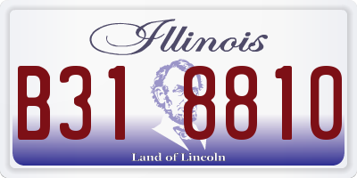 IL license plate B318810