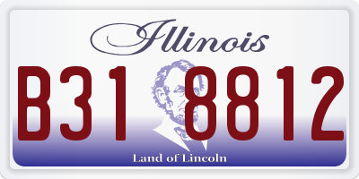 IL license plate B318812
