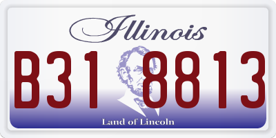 IL license plate B318813