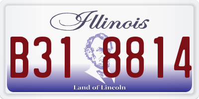 IL license plate B318814