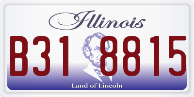 IL license plate B318815