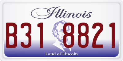IL license plate B318821