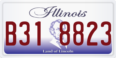 IL license plate B318823
