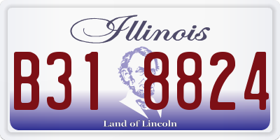 IL license plate B318824