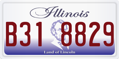 IL license plate B318829
