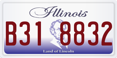 IL license plate B318832