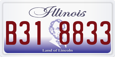 IL license plate B318833