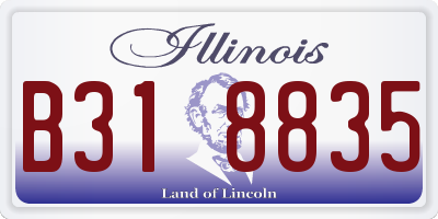 IL license plate B318835