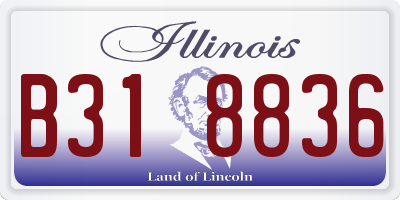 IL license plate B318836