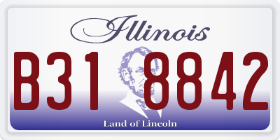 IL license plate B318842