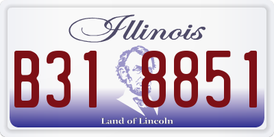 IL license plate B318851