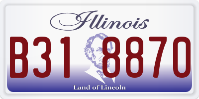 IL license plate B318870