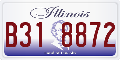 IL license plate B318872