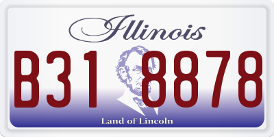 IL license plate B318878