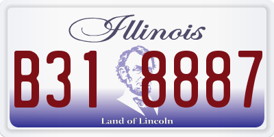 IL license plate B318887