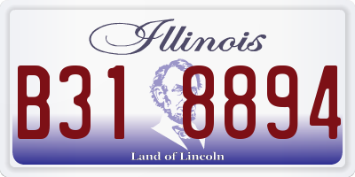 IL license plate B318894