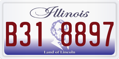 IL license plate B318897