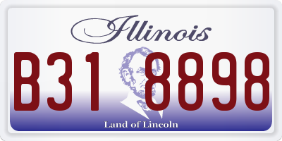 IL license plate B318898
