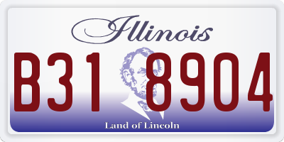 IL license plate B318904